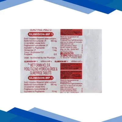 Glimison MP 1/500/15mg Tablet 15’S