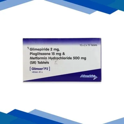 Glimser P 2/500/15mg Tablet 15’S