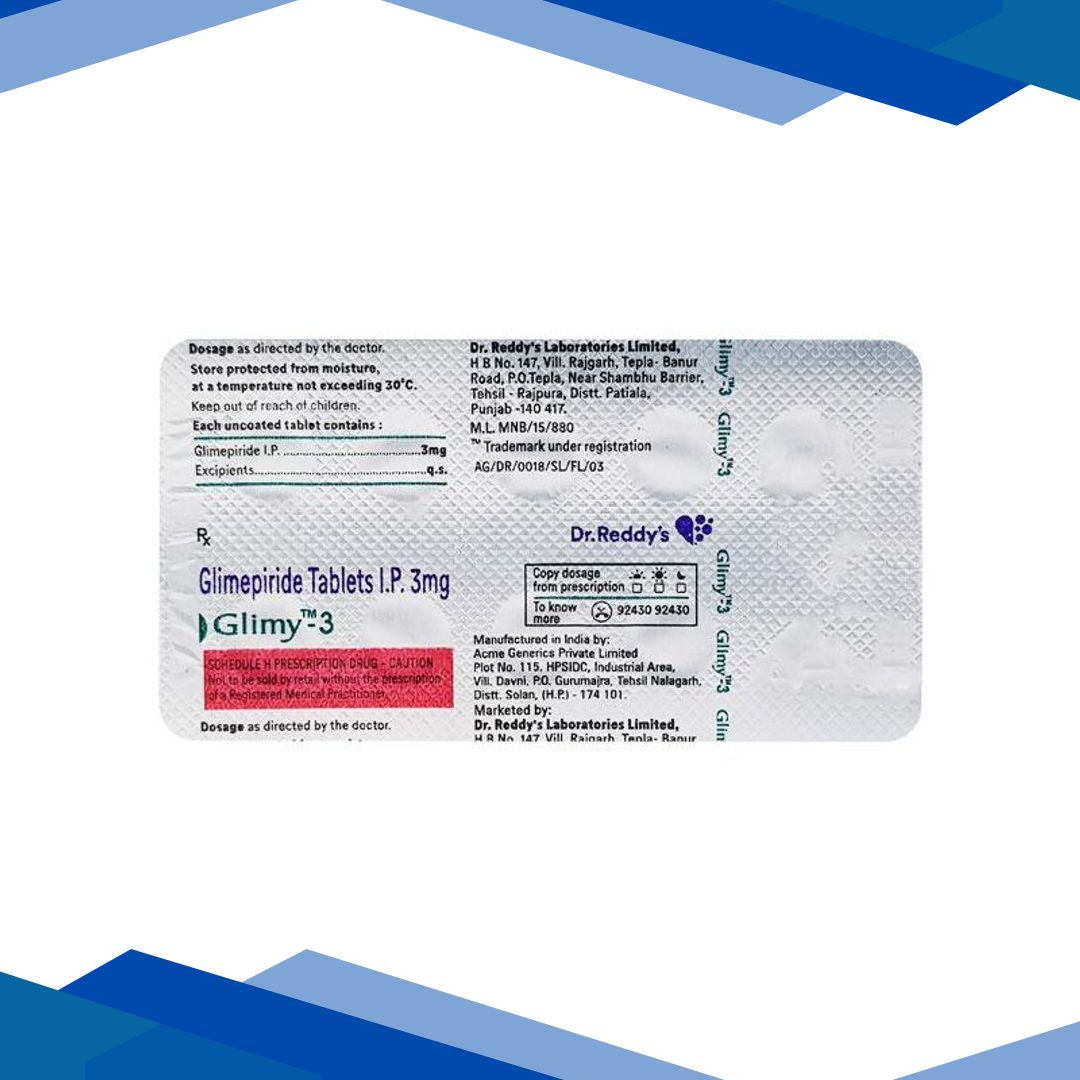 Glimy 3mg Tablet 10’S