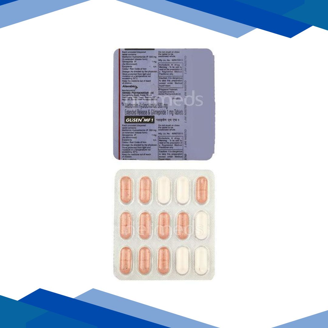 Glisen MF 1mg Tablet 15’S