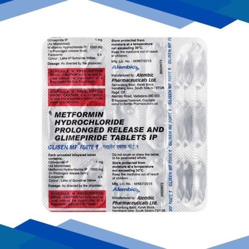 Glisen MF Forte 1mg Tablet 15’S