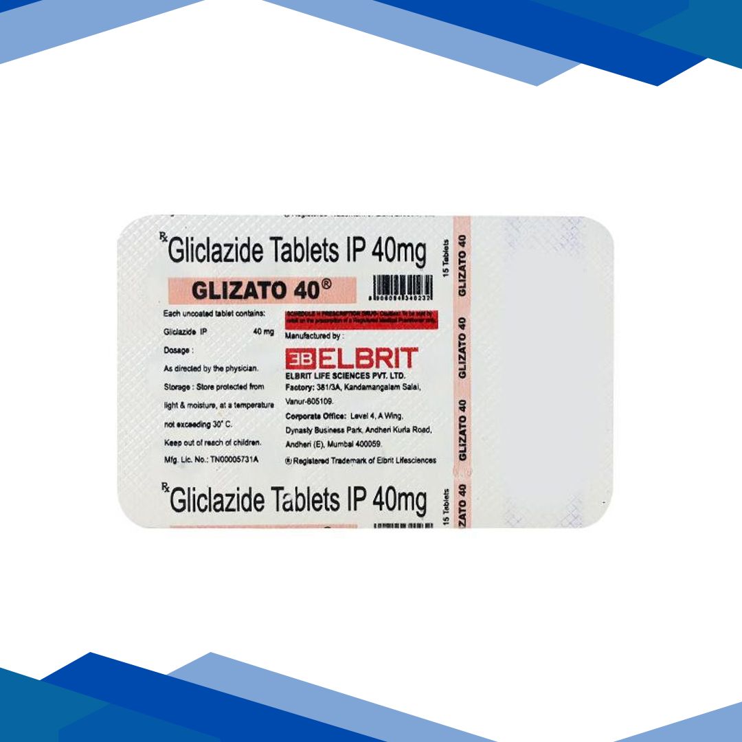 Glizato 40mg Tablet 15’S
