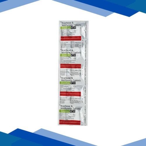Glucobay M 50mg Tablet 10'S