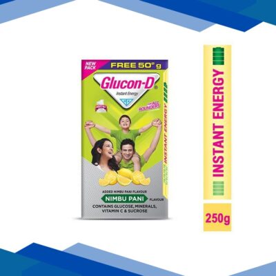 Glucon-D Instant Energy Powder – Nimbu Pani (Refill) 200 g