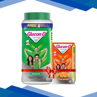 Glucon-D Instant Energy Powder – Regular (Jar) 1 kg (Free Glucon D Orange 300 g)