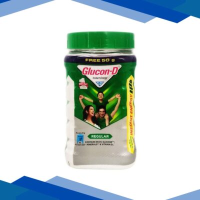Glucon-D Instant Energy Powder – Regular (Jar) 450 g