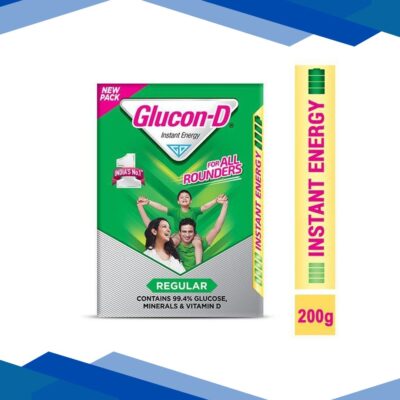 Glucon-D Instant Energy Powder – Regular (Refill) 200 gm