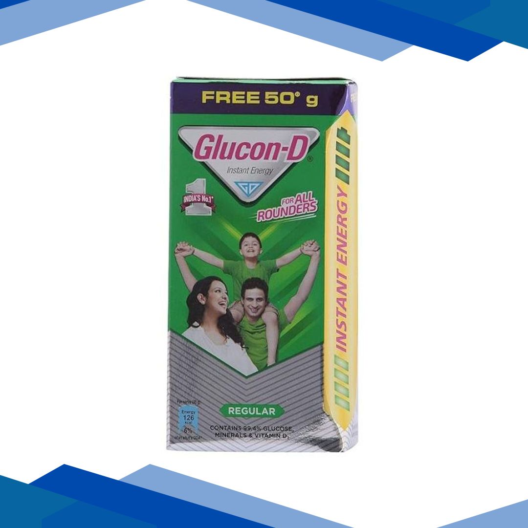 Glucon-D Instant Energy Powder – Regular (Refill) (75 gm + Free 50 gm) 125 g