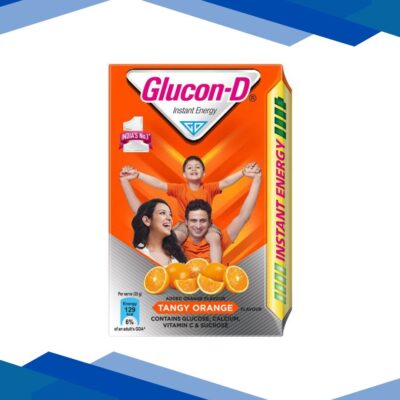 Glucon-D Instant Energy Powder – Tangy Orange (Refill) 450 gm