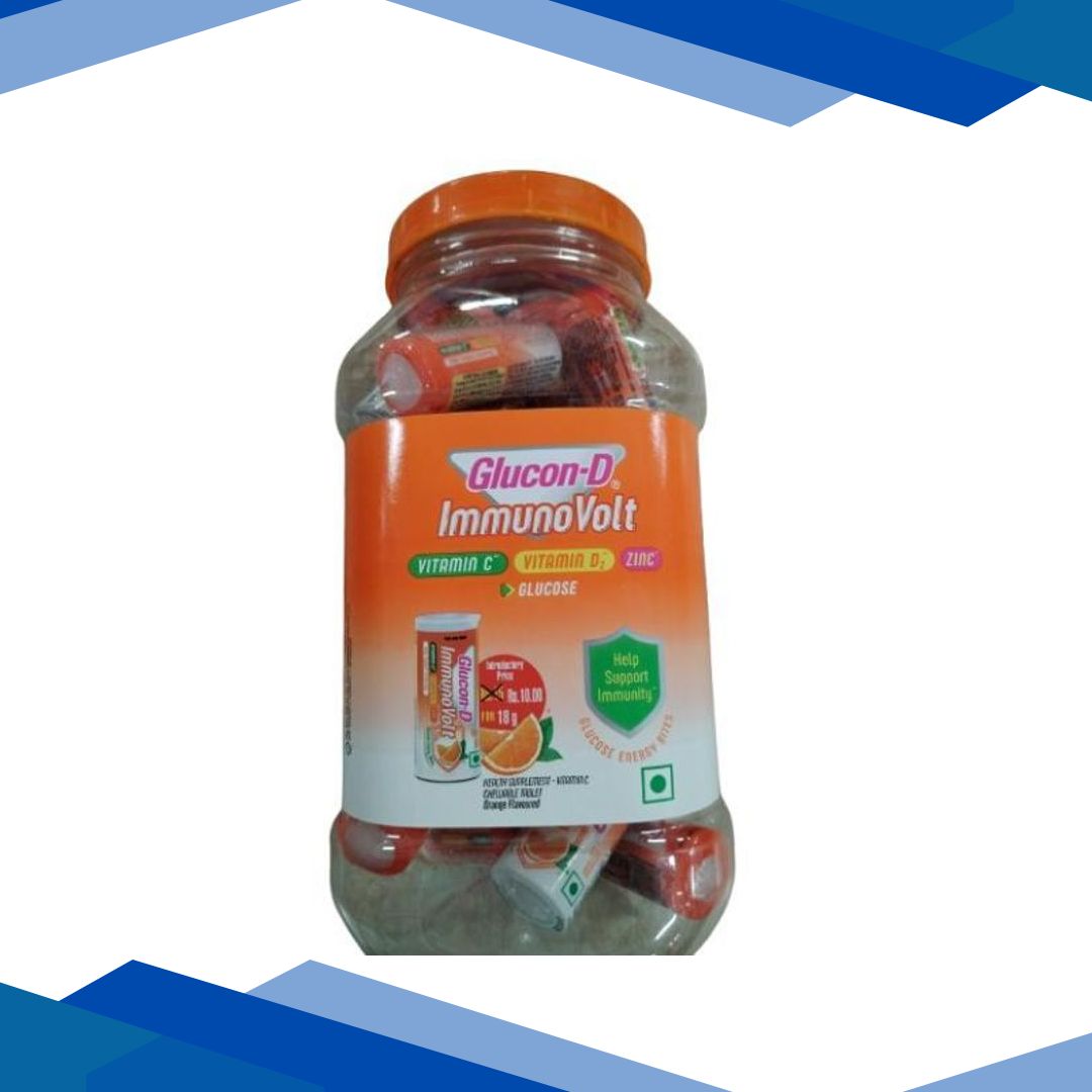 Glucon D Volt – Tangy Orange Flavour 18 gm (Pack of 20)