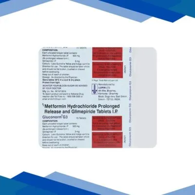 Gluconorm G 3mg Tablet 15’S