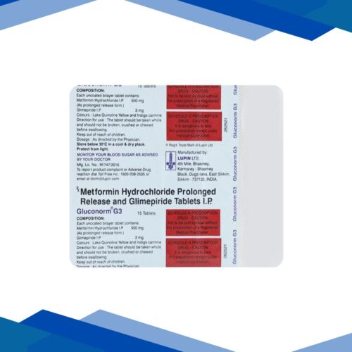 Gluconorm G 3mg Tablet 15’S