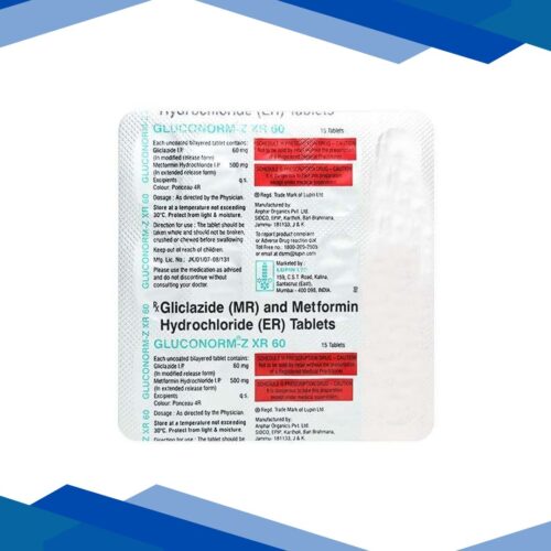 GLUCONORM Z XR 60mg Tablet 15’s