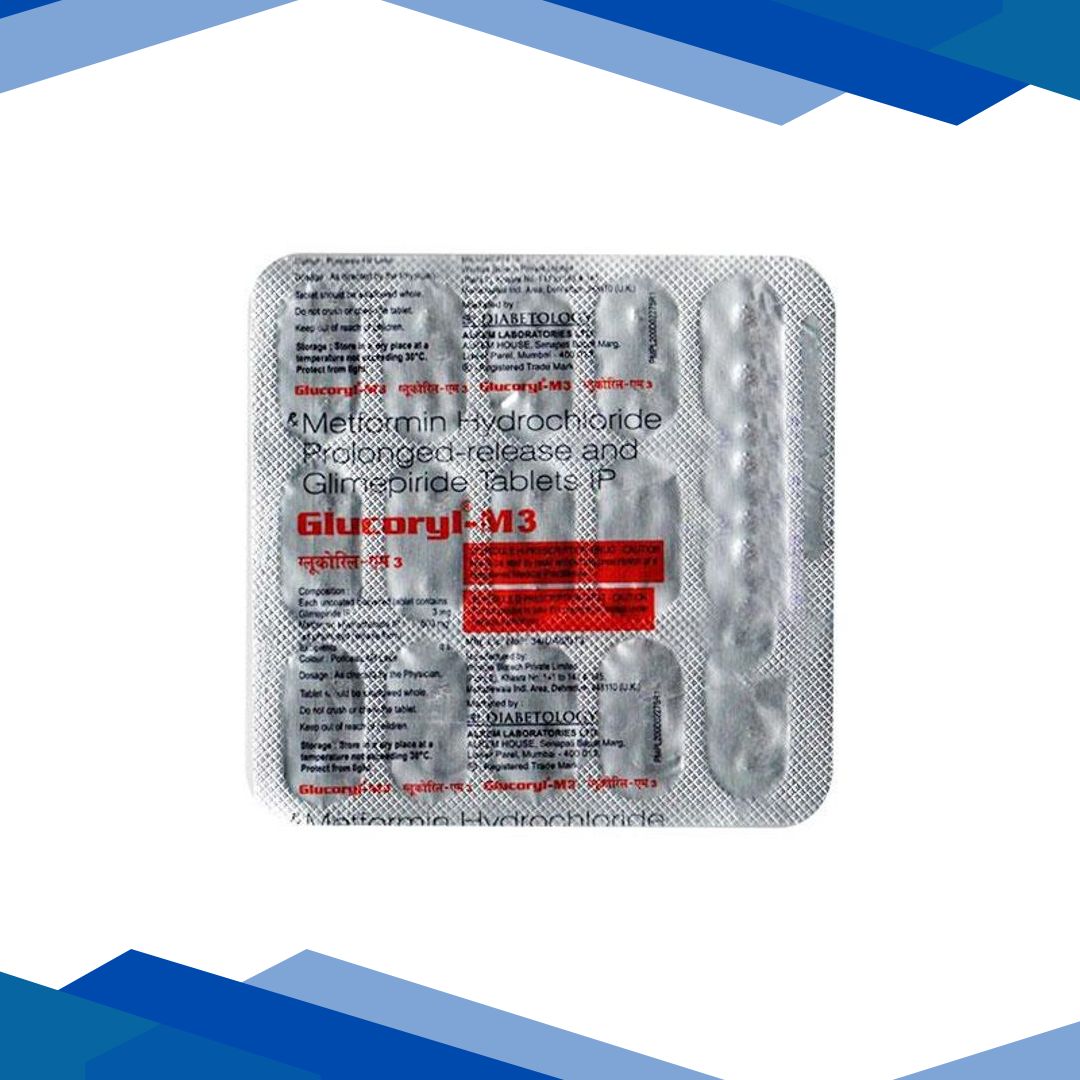 Glucoryl M 3mg Tablet 15’S