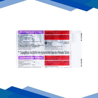 GLUCRETA M 5 + 500 Tablet 10’s