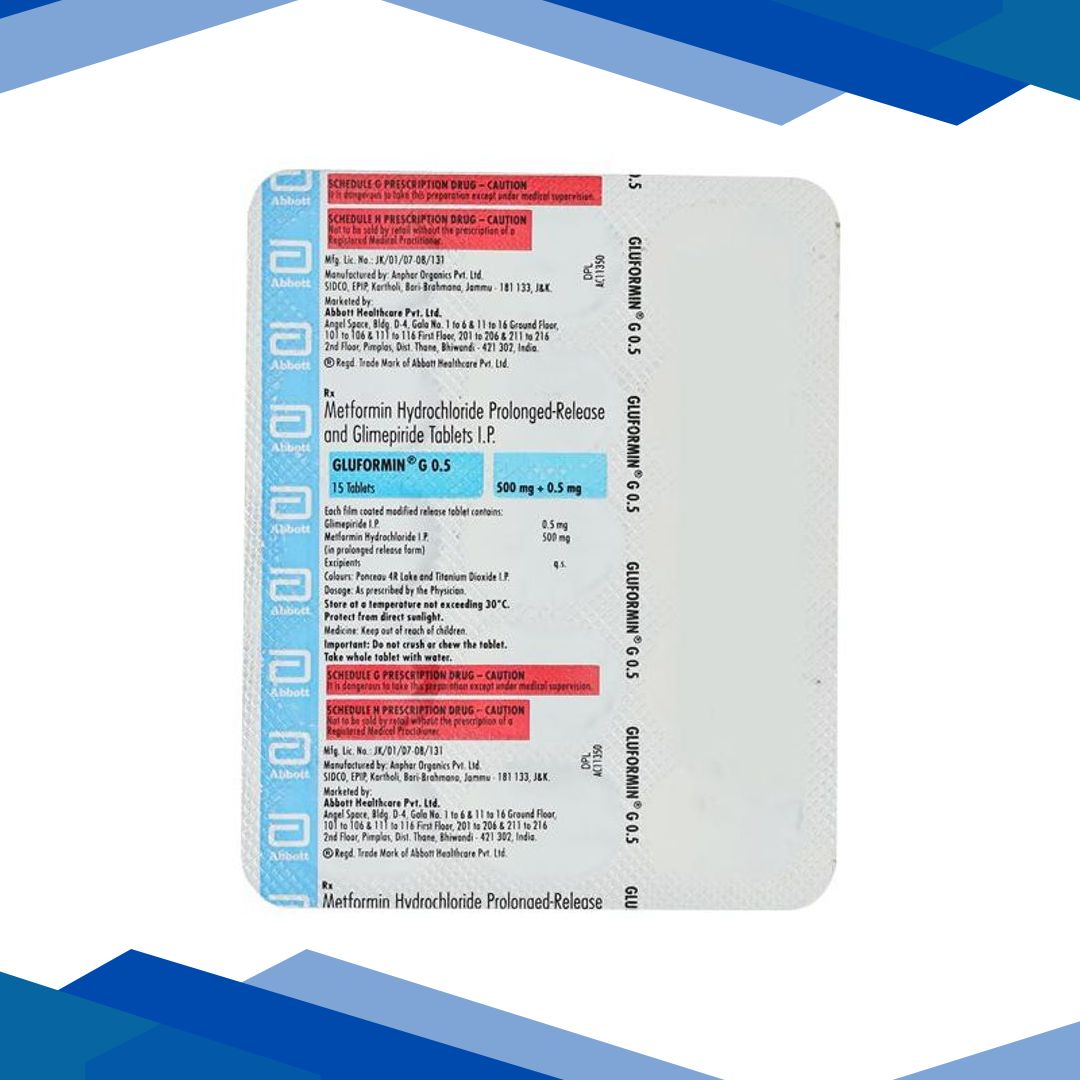 GLUFORMIN G 0.5 Tablet 15’s