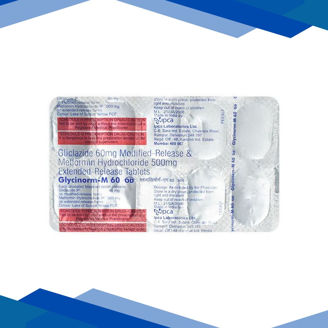 Glycinorm M OD 60mg Tablet 10’S