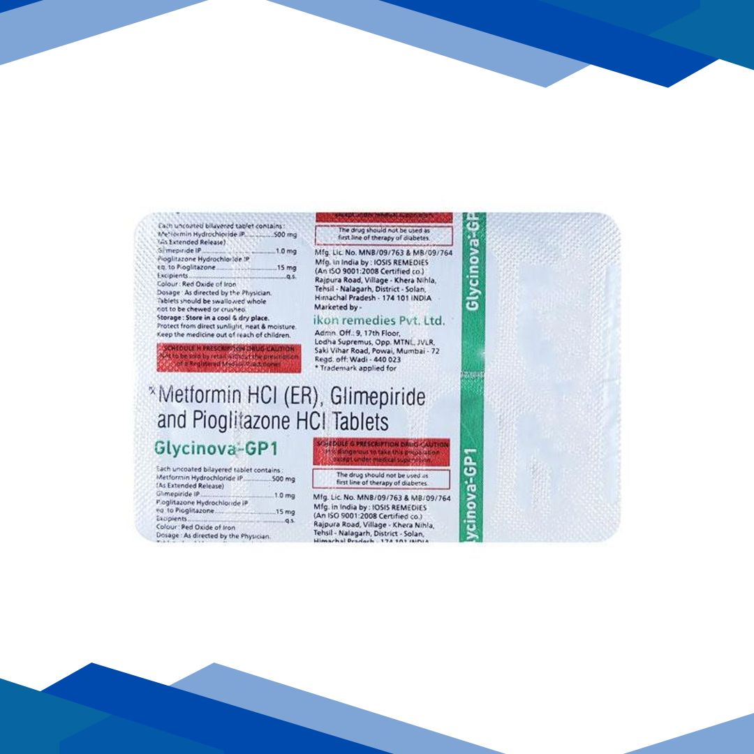 GLYCINOVA GP 1mg Tablet 10’s