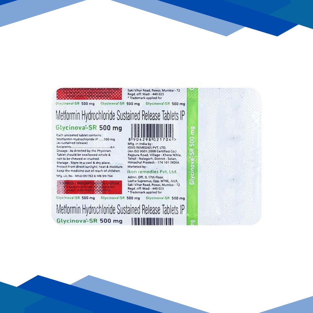 GLYCINOVA SR 500mg Tablet 10’s