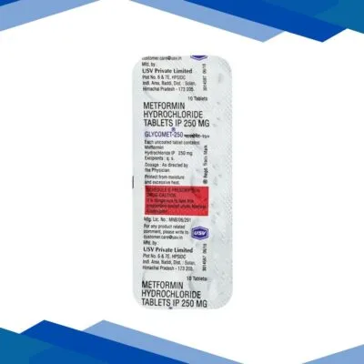 Glycomet 250mg Tablet 10’S