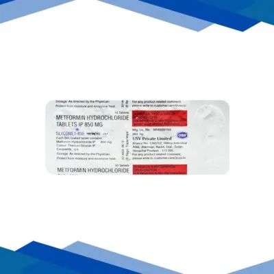 Glycomet 850mg Tablet 10’S