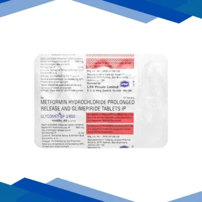 Glycomet GP 3/850mg Tablet 10’S