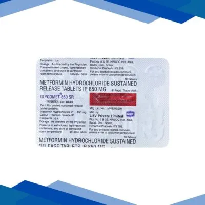 Glycomet SR 850mg Tablet 10’S