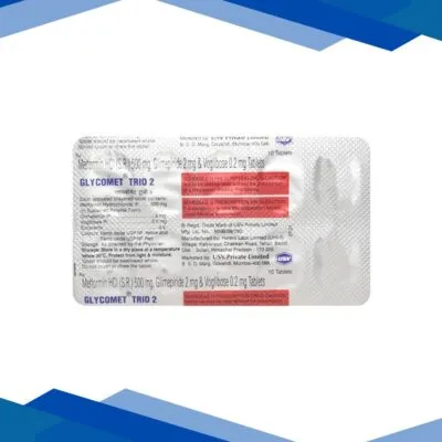 Glycomet Trio 2mg Tablet 10’S
