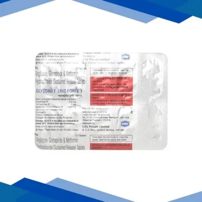 Glycomet Trio Forte 1mg Tablet 10’S