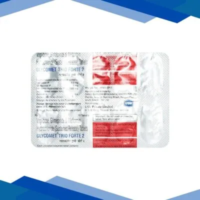 Glycomet Trio Forte 2mg Tablet 10’S