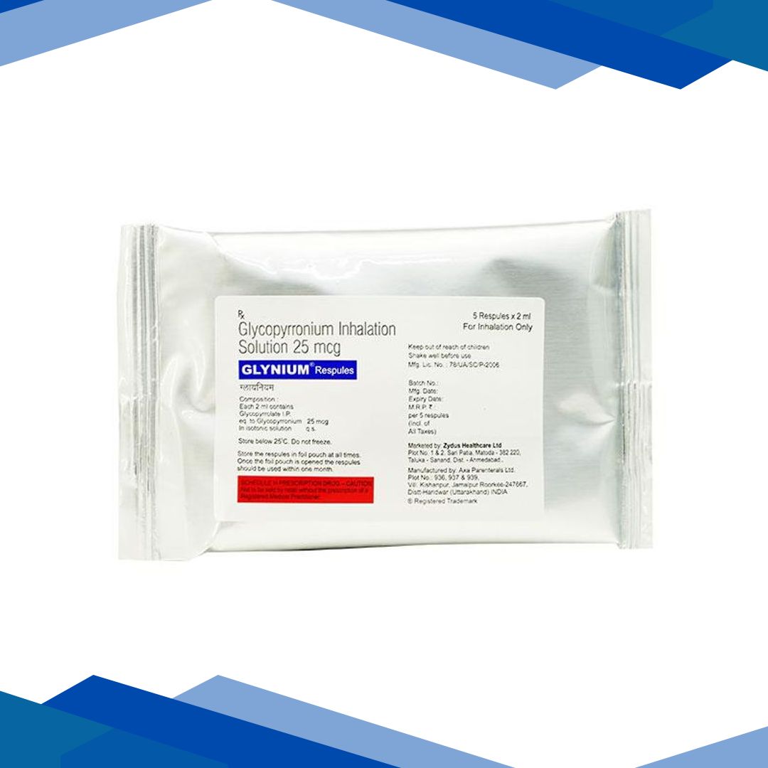 GLYNIUM 25mcg Respules 5x2ml