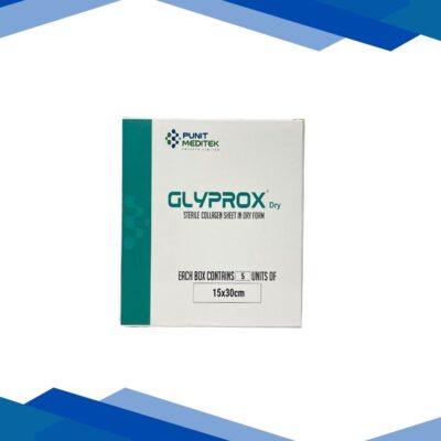 Glyprox Sterile Collagen Sheet in Dry Form (Pack of 15 x 30 cm 5’s)
