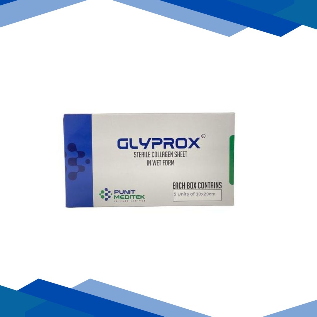 Glyprox Sterile Collagen Sheet in Wet Form (Pack of 10 x 20cm 5’s)