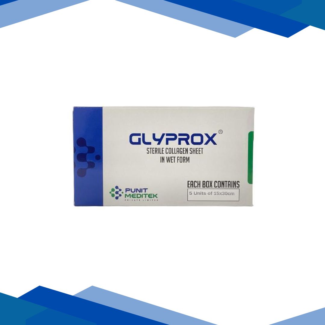 Glyprox Sterile Collagen Sheet in Wet Form (Pack of 15 x 30 cm 5’s)