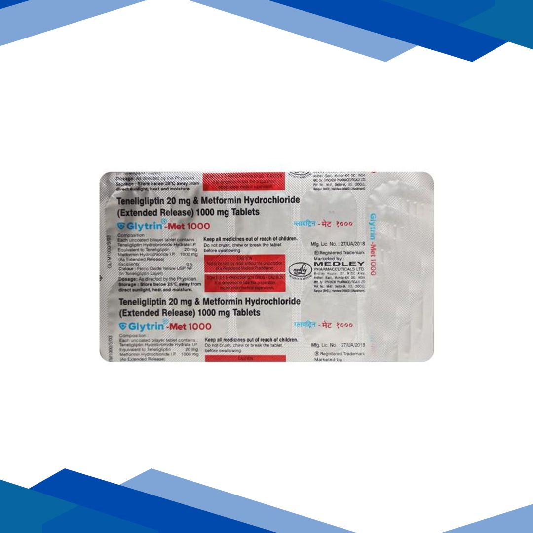Glytrin Met 20/1000mg Tablet 10’S