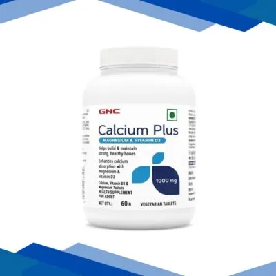 GNC Calcium Plus Magnesium and Vitamin D3 1000 Mg Tablet 60’s