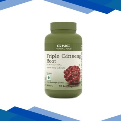 GNC Herbal Plus Triple Ginseng Root Veg Capsule 90’s