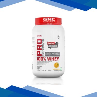 GNC Pro Performance 100% Whey Protein Powder – Mango Smoothie 0.907 kg
