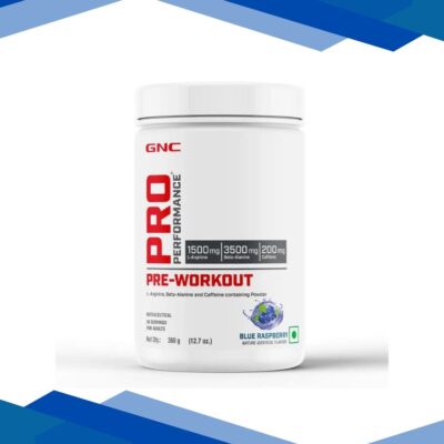GNC PRO Performance Pre Workout Powder – Blue Raspberry 360 g