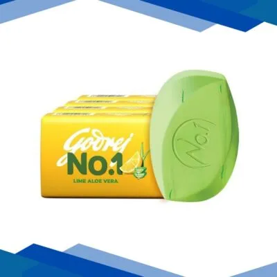 Godrej No.1 Lime and Aloe Vera Soap (Pack of 4 x 150 g)