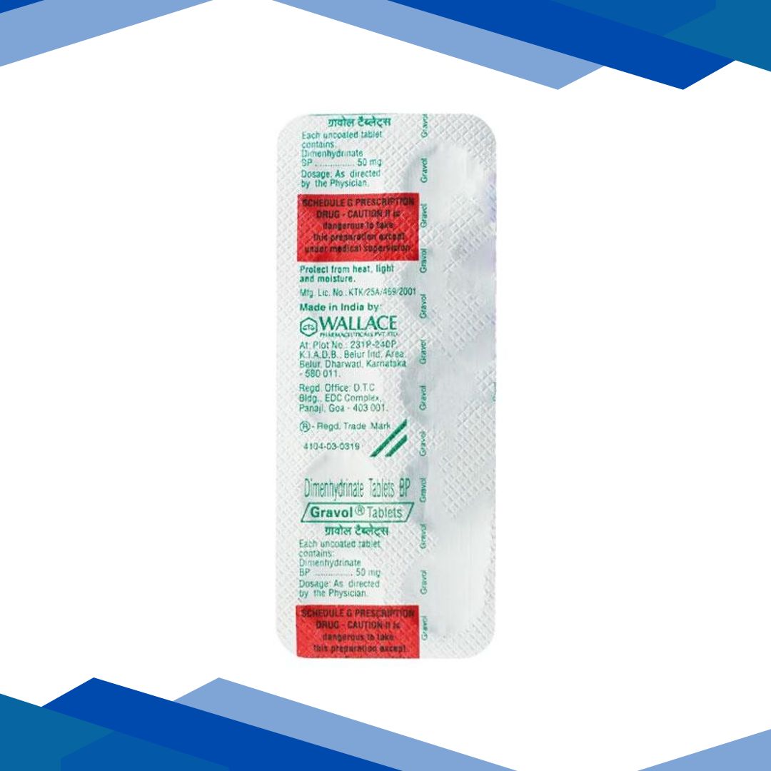 Gravol 50mg Tablet 10’S