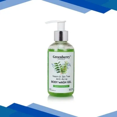 Greenberry Organics Anti-Acne Body Wash Gel – Neem & Tea Tree 200 ml