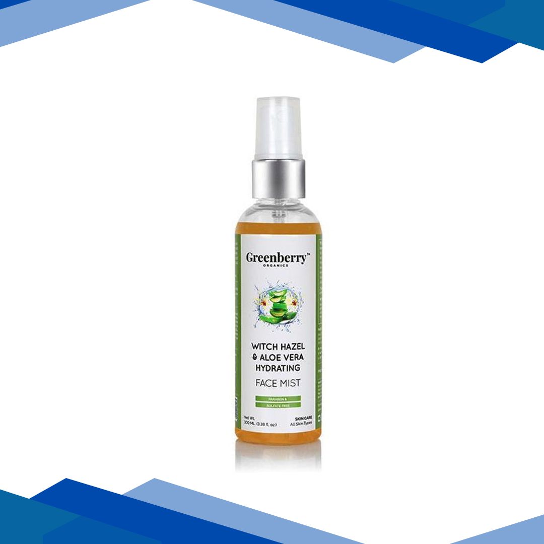 Greenberry Organics Hydrating Face Mist – Witch Hazel & Aloe Vera 100 ml