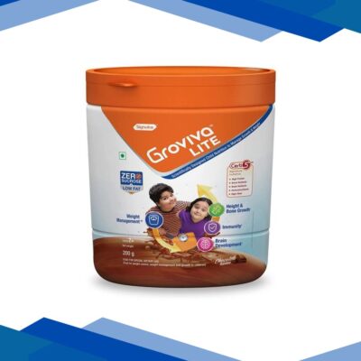 Groviva Lite Age 2+ Child Nutrition Supplement Powder Jar – Chocolate Flavour 200 g