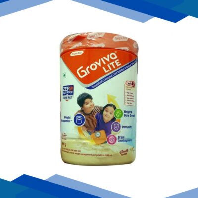Groviva Lite Age 2+ Child Nutrition Supplement Powder Jar – Vanilla Flavour 400 g