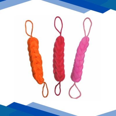 GUBB Back Scrubber for Dead Skin Removal, Bathing Scrubber for Body, Rope Loofah Pack of 3 – Assorted 1’s