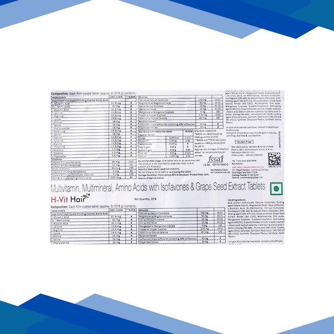H VIT HAIR Tablet 10’s