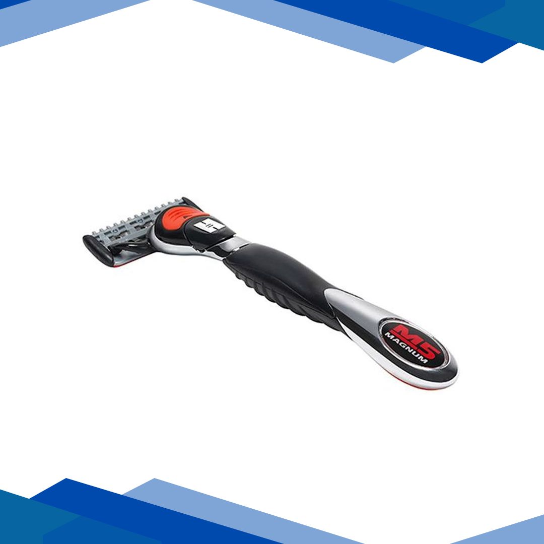 Hajamat Magnum Shaving Razor with American Blades (1 Razor Handle,1 Razor cover & 4 Blades) 1’s