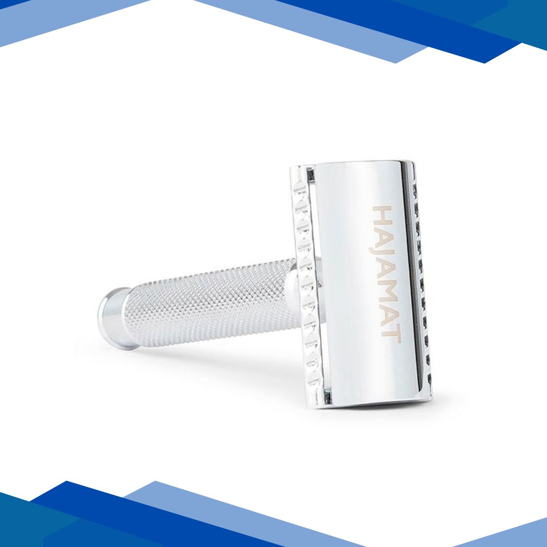 Hajamat Scythe Safety Razor, Ultra High Grade Stainless Steel 304, Chrome Finish 1’s