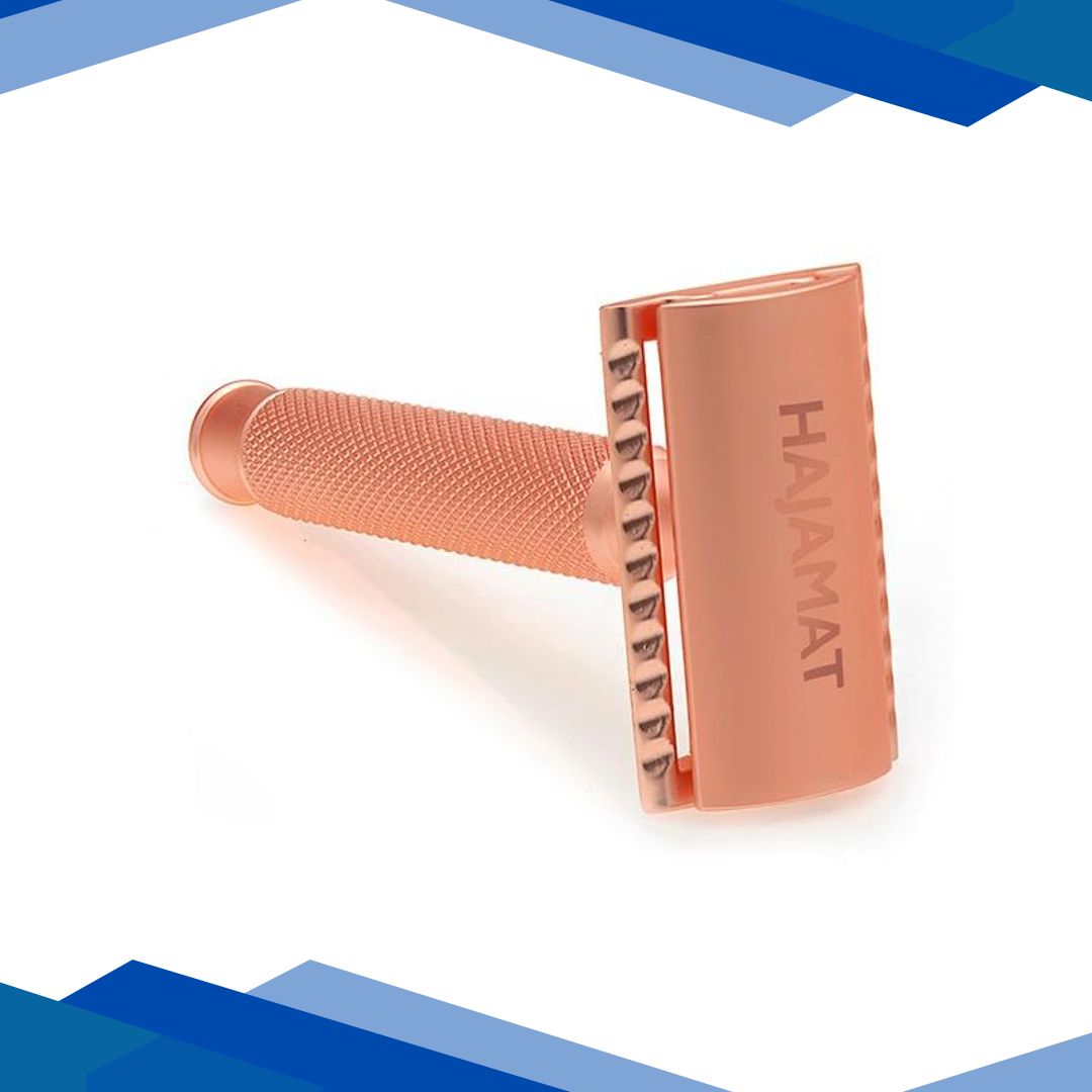Hajamat Scythe Safety Razor, Ultra High Grade Stainless Steel 304, Rose Gold Finish 1’s